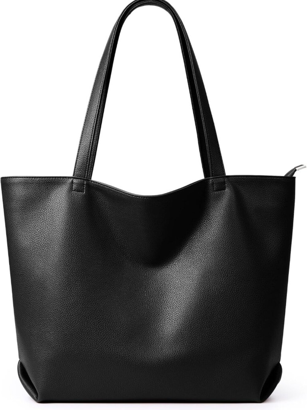 Soft Vegan Leather Large Hobo Tote Bag for Women - Stylish Zipper Purse